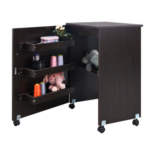 NSdirect 47'' x 16'' Foldable Sewing Table with Sewing Machine Platform